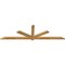 Ekena Millwork Kennewick Rough Sawn Timber Gable Bracket, Western Red Cedar, 96"W x 28"H x 2"D x 4"F, 7/12 Pitch GBW096X28X0204KEN00RWR - alternate 4